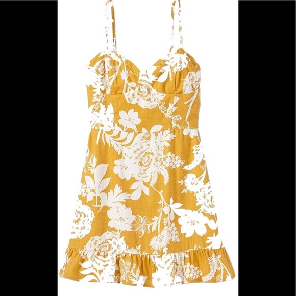 NWOT Yellow Mod 1960’s Style Dress - Picture 7 of 8